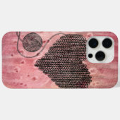 キュートな編み物ハートの水彩 iPhone 15 Pro M Case-Mate iPhoneケース (裏面 (横))