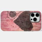 キュートな編み物ハートの水彩 iPhone 16 Pro M Case-Mate iPhoneケース (裏面 (横))