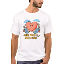 キュートな自己愛ハートTシャツ | 自分を愛する