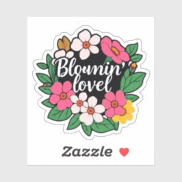 キュートな花のBloomin Lovely ワイルドフラワー シール