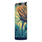 キュートな花を断熱マグの胸当て タンブラー (回転左)