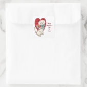 キュートな花シール スクエアシール (バッグ)