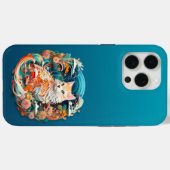 キュートな花付き猫紙切り出し Case-Mate iPhoneケース (裏面 (横))