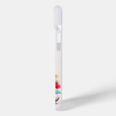 キュートな花付き猫紙切り出し Case-Mate iPhoneケース (裏面 / 左)