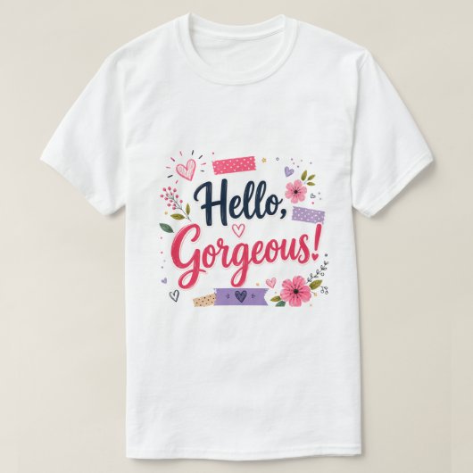 キュートな花柄Tシャツ Tシャツ (デザイン正面)
