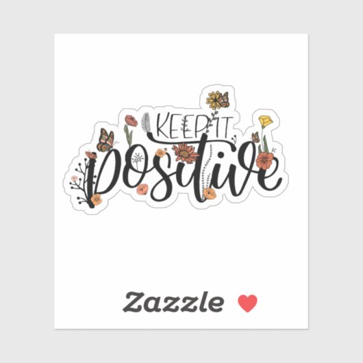 キュートな花蝶保引用文それ前向き シール (シート)