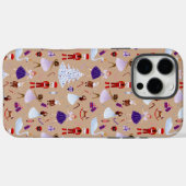 キュートな茶色のくるみ割りクリスマスパターン Case-Mate iPhoneケース (裏面 (横))