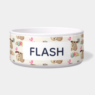 キュートな茶色のぶら下がったナマケモノの上下反転 ボウル