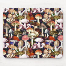 キュートな茶色のキノコのキノコの庭のパターン