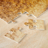 キュートな茶色のコアラ食べ物はのユーカリ葉プのだ。 ジグソーパズル (側面)