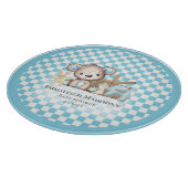 キュートな茶色のテディベアーピクニックベビーシャワー カッティングボード (角)