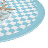 キュートな茶色のテディベアーピクニックベビーシャワー カッティングボード (角)