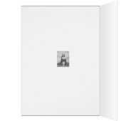 キュートな茶色のバニーとカラフルの花 (内側 (左))