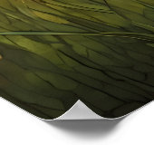 キュートな茶色のプードルフラワーメドウ ポスター (角)