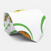 キュートな茶色の緑の漫画キノコ真菌アート ネクタイ (ロール)