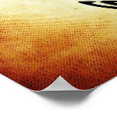 キュートな茶色の部族亀 ポスター (角)