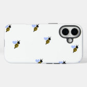 キュートな蜂のパターンiPhoneケース - ミニマリストで楽しいデザイン Case-Mate iPhoneケース (裏面 (横))