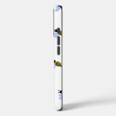 キュートな蜂のパターンiPhoneケース - ミニマリストで楽しいデザイン Case-Mate iPhoneケース (裏面 / 左)