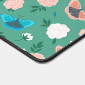 キュートな蝶フローラグリーン植物芸術デスクマット デスクマット (コーナー)