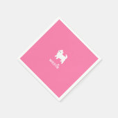キュートな西ハイランドテリア – I Love Westties スタンダードカクテルナプキン (角)