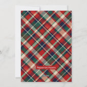 キュートな覗き見ゴッハー雪に魅惑された森 シーズンカード (裏面)