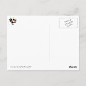 キュートな誕生日パンダとケーキ ポストカード (裏面)