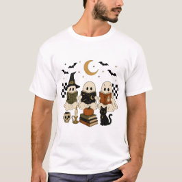 キュートな読書幽霊ブッククラブ スプーキー ハロウィン Tシャツ
