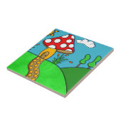 キュートな赤いキノコ タイル (側面)