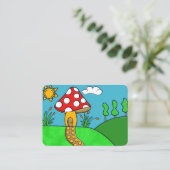 キュートな赤いキノコ ロイヤリティカード (スタンド正面)