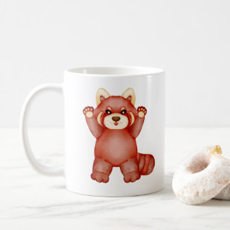 キュートな赤いクマのマグカップ - かわいいテディベアのコーヒーカップ コーヒーマグカップ