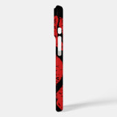 キュートな赤い口紅のキス 唇のパターン Case-Mate iPhoneケース (裏面 / 左)