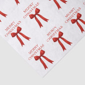 キュートな赤い弓メリークリスマス 薄葉紙 (詳細)