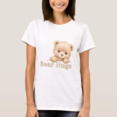 キュートな赤ちゃんグマの女性用Tシャツ Tシャツ (正面)