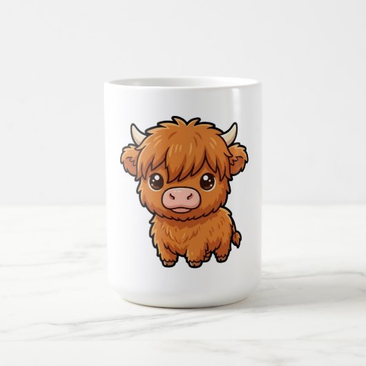 キュートな赤ちゃんハイランドカウマグ コーヒーマグカップ (中央)