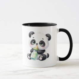 キュートな赤ちゃんパンダの竹抱きコーヒーマグ | 愛らしい マグカップ