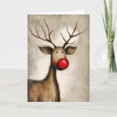 キュートな赤鼻のトナカイ クリスマス (正面)