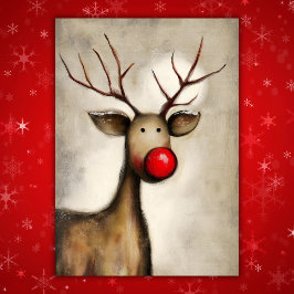 キュートな赤鼻のトナカイ クリスマス