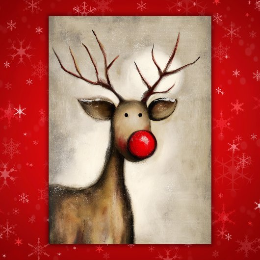 キュートな赤鼻のトナカイ クリスマス
