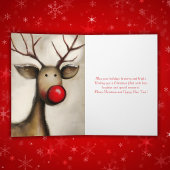 キュートな赤鼻のトナカイ クリスマス