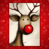 キュートな赤鼻のトナカイ クリスマス