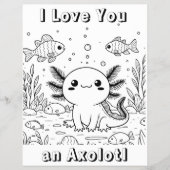 キュートな軸索 | キッズカラーリングページ チラシ (正面)