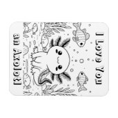 キュートな軸索 | 子どもの大人の色 マグネット (横)