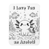 キュートな軸索 | 子どもの大人の色 マグネット (縦)