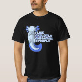 キュートな軸索 | Axolotlsと多分3人が好き Tシャツ (正面)