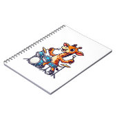 キュートな遊キリンのドラム ノートブック (左側)