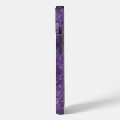 キュートな遊色ラベンダーグリッター モノグラム Case-Mate iPhoneケース (裏面 / 左)