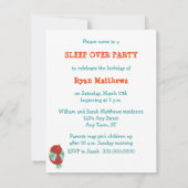 キュートな部族のベアーバースデーパーティーの招待状 招待状 (裏面)