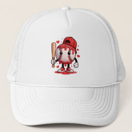 キュートな野球ドリップ・キャラクターTシャツ キッズ用スポーツTシャツ キャップ