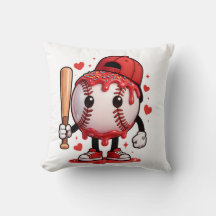 キュートな野球ドリップ・キャラクターTシャツ キッズ スポーツTシャツ
