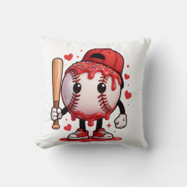 キュートな野球ドリップ・キャラクターTシャツ キッズ スポーツTシャツ クッション